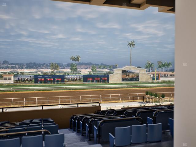 Del Mar Thoroughbred Club - Section Stretch Run Box 26 E Lvl 3 Seat View
