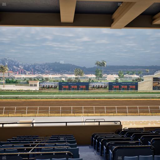 Del Mar Thoroughbred Club - Section Stretch Run Box 26 G Lvl 3 Seat View