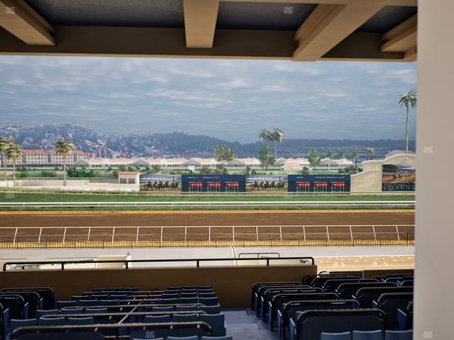 Del Mar Thoroughbred Club - Section Stretch Run Box 26 G Lvl 3 Seat View