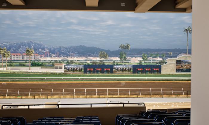 Del Mar Thoroughbred Club - Section Stretch Run Box 26 G Lvl 3 Seat View