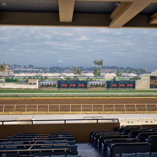 Del Mar Thoroughbred Club - Section Stretch Run Box 26 G Lvl 3 Seat View