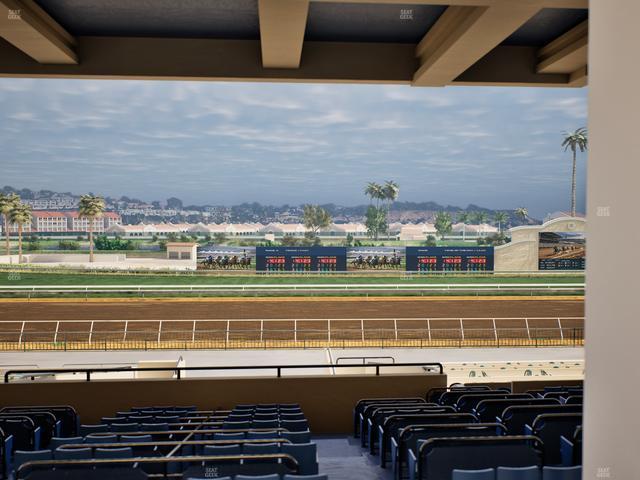 Del Mar Thoroughbred Club - Section Stretch Run Box 26 G Lvl 3 Seat View