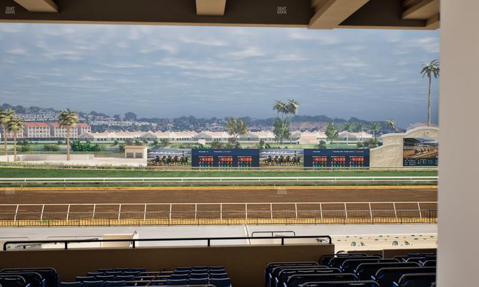 Del Mar Thoroughbred Club - Section Stretch Run Box 26 G Lvl 3 Seat View