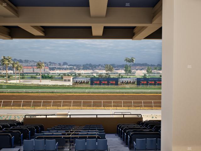 Del Mar Thoroughbred Club - Section Stretch Run Box 26 H Lvl 3 Seat View