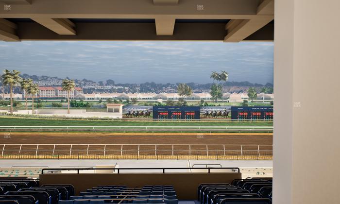 Del Mar Thoroughbred Club - Section Stretch Run Box 26 H Lvl 3 Seat View