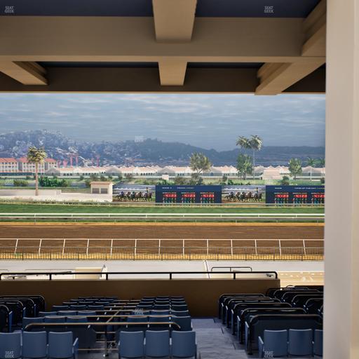 Del Mar Thoroughbred Club - Section Stretch Run Box 26 H Lvl 3 Seat View