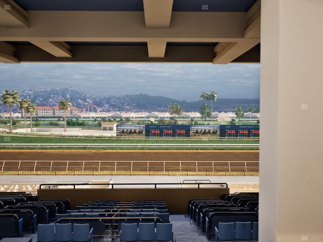 Del Mar Thoroughbred Club - Section Stretch Run Box 26 H Lvl 3 Seat View