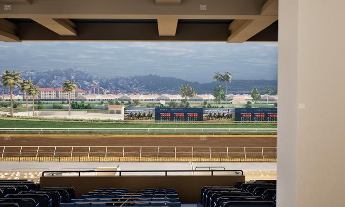 Del Mar Thoroughbred Club - Section Stretch Run Box 26 H Lvl 3 Seat View