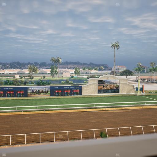 Del Mar Thoroughbred Club - Section Stretch Run Box 26 J Lvl 4 Seat View