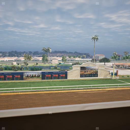 Del Mar Thoroughbred Club - Section Stretch Run Box 26 K Lvl 4 Seat View