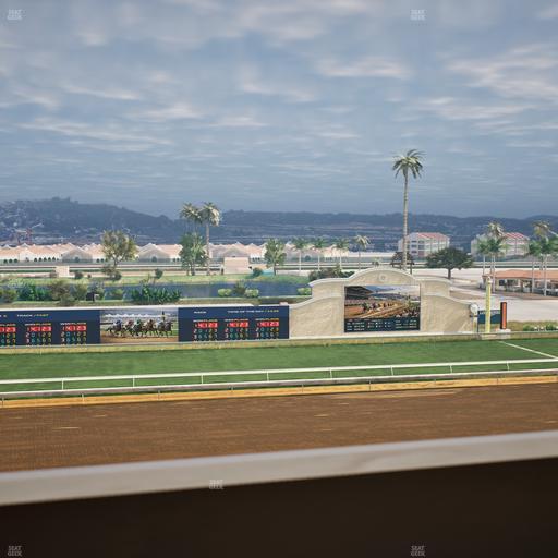 Del Mar Thoroughbred Club - Section Stretch Run Box 26 K Lvl 4 Seat View