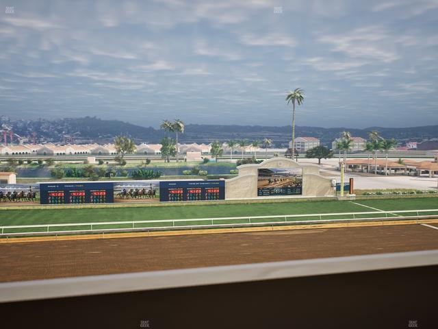 Del Mar Thoroughbred Club - Section Stretch Run Box 26 K Lvl 4 Seat View