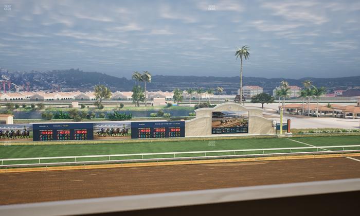 Del Mar Thoroughbred Club - Section Stretch Run Box 26 K Lvl 4 Seat View
