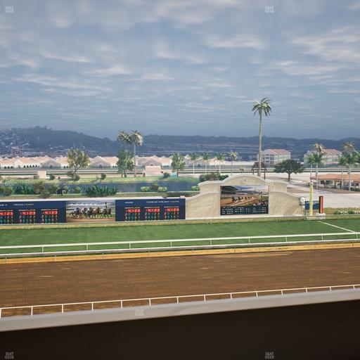 Del Mar Thoroughbred Club - Section Stretch Run Box 26 L Lvl 4 Seat View