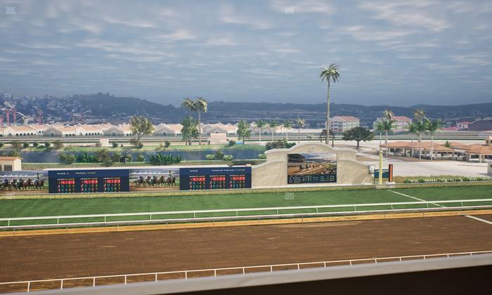 Del Mar Thoroughbred Club - Section Stretch Run Box 26 L Lvl 4 Seat View
