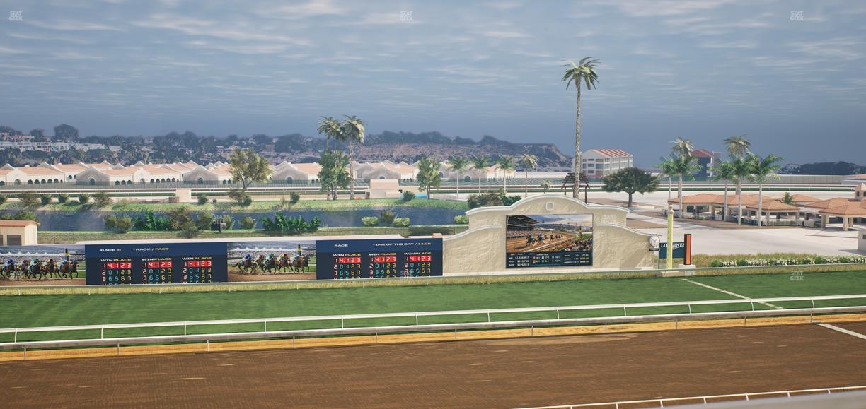 Del Mar Thoroughbred Club - Section Stretch Run Box 26 L Lvl 4 Seat View