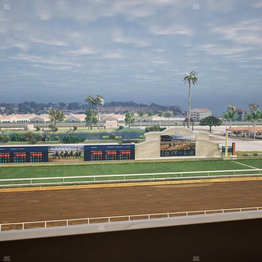 Del Mar Thoroughbred Club - Section Stretch Run Box 26 L Lvl 4 Seat View
