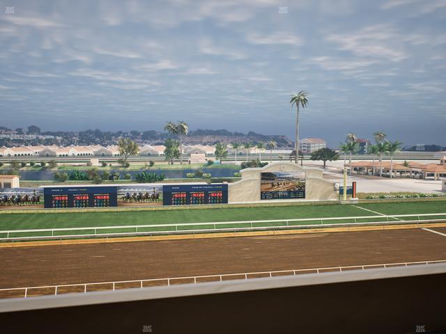 Del Mar Thoroughbred Club - Section Stretch Run Box 26 L Lvl 4 Seat View