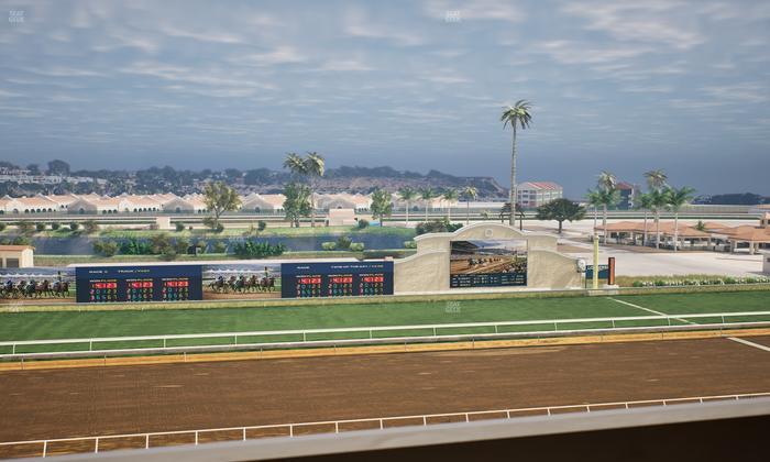 Del Mar Thoroughbred Club - Section Stretch Run Box 26 L Lvl 4 Seat View
