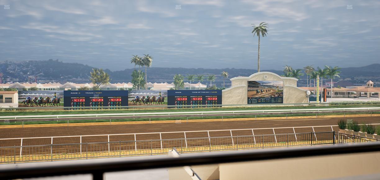 Del Mar Thoroughbred Club - Section Stretch Run Box 27 A Lvl 2 Seat View