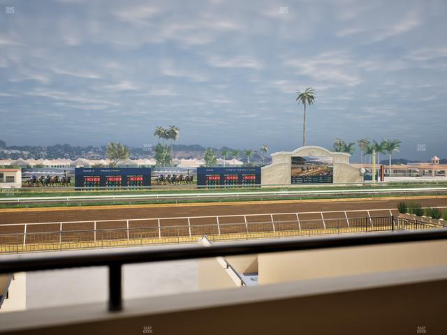 Del Mar Thoroughbred Club - Section Stretch Run Box 27 A Lvl 2 Seat View