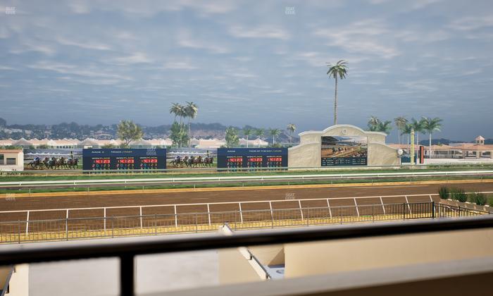 Del Mar Thoroughbred Club - Section Stretch Run Box 27 A Lvl 2 Seat View
