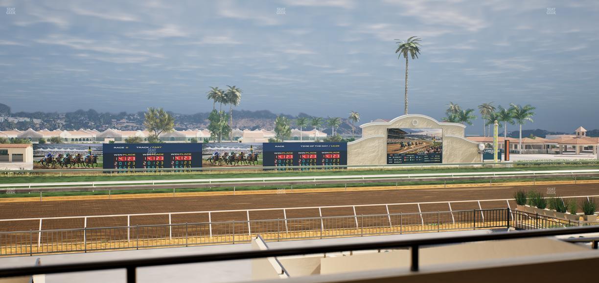 Del Mar Thoroughbred Club - Section Stretch Run Box 27 B Lvl 2 Seat View