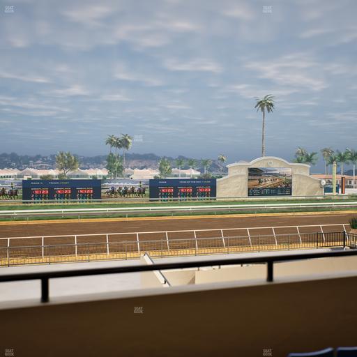 Del Mar Thoroughbred Club - Section Stretch Run Box 27 B Lvl 2 Seat View