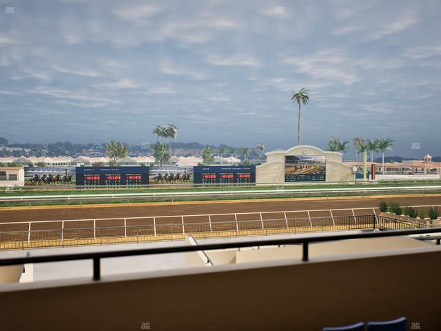 Del Mar Thoroughbred Club - Section Stretch Run Box 27 B Lvl 2 Seat View