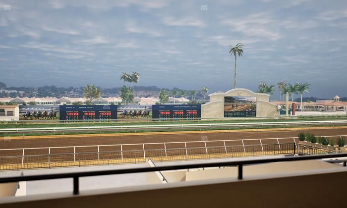 Del Mar Thoroughbred Club - Section Stretch Run Box 27 B Lvl 2 Seat View