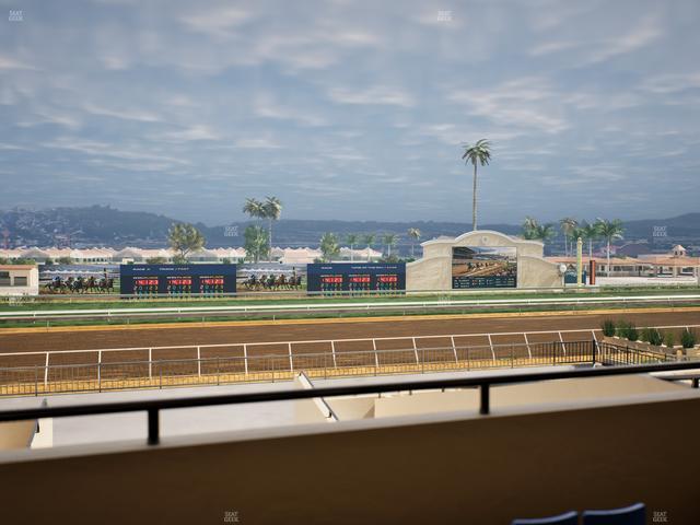 Del Mar Thoroughbred Club - Section Stretch Run Box 27 B Lvl 2 Seat View