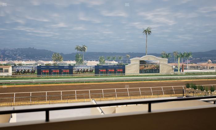 Del Mar Thoroughbred Club - Section Stretch Run Box 27 B Lvl 2 Seat View