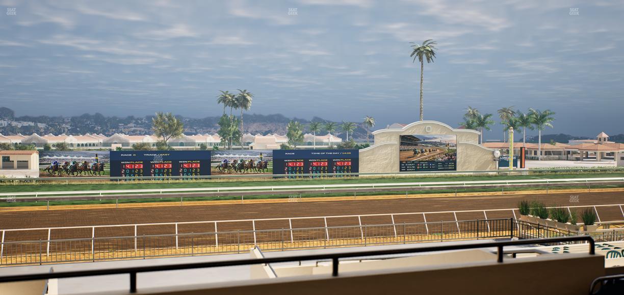 Del Mar Thoroughbred Club - Section Stretch Run Box 27 C Lvl 2 Seat View
