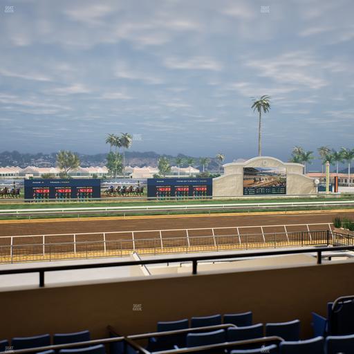 Del Mar Thoroughbred Club - Section Stretch Run Box 27 C Lvl 2 Seat View