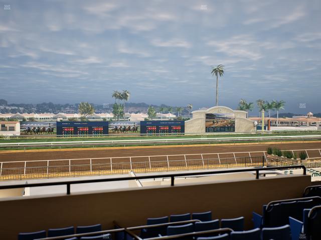 Del Mar Thoroughbred Club - Section Stretch Run Box 27 C Lvl 2 Seat View