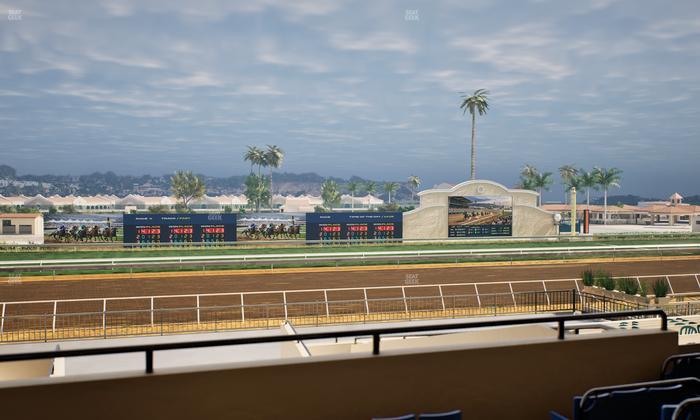 Del Mar Thoroughbred Club - Section Stretch Run Box 27 C Lvl 2 Seat View