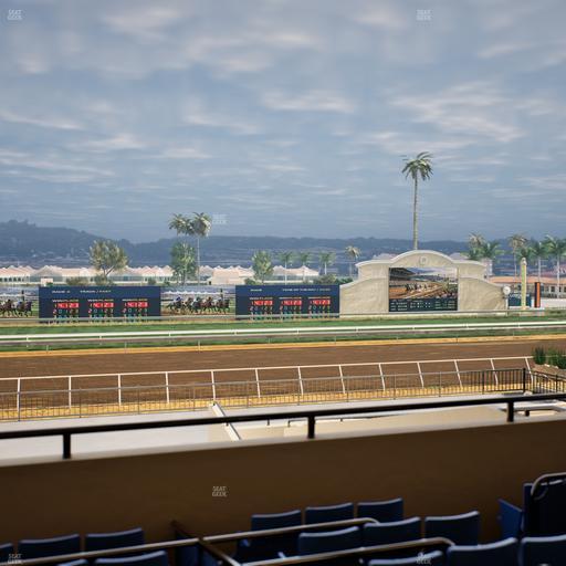 Del Mar Thoroughbred Club - Section Stretch Run Box 27 C Lvl 2 Seat View