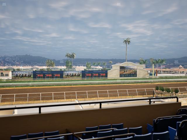 Del Mar Thoroughbred Club - Section Stretch Run Box 27 C Lvl 2 Seat View