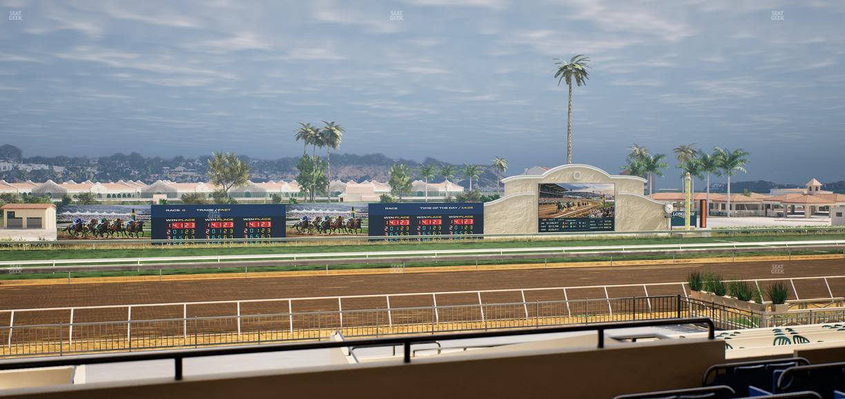 Del Mar Thoroughbred Club - Section Stretch Run Box 27 D Lvl 2 Seat View
