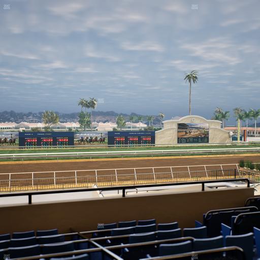 Del Mar Thoroughbred Club - Section Stretch Run Box 27 D Lvl 2 Seat View
