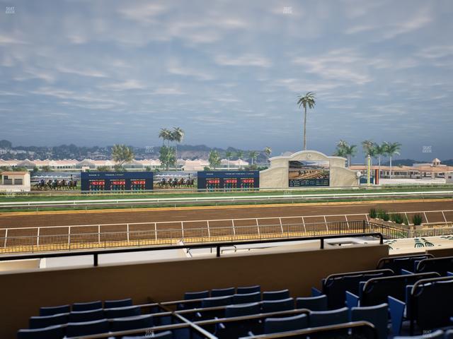 Del Mar Thoroughbred Club - Section Stretch Run Box 27 D Lvl 2 Seat View