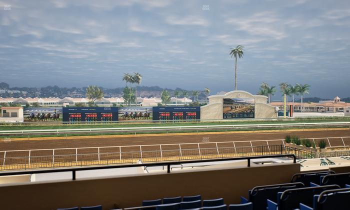 Del Mar Thoroughbred Club - Section Stretch Run Box 27 D Lvl 2 Seat View