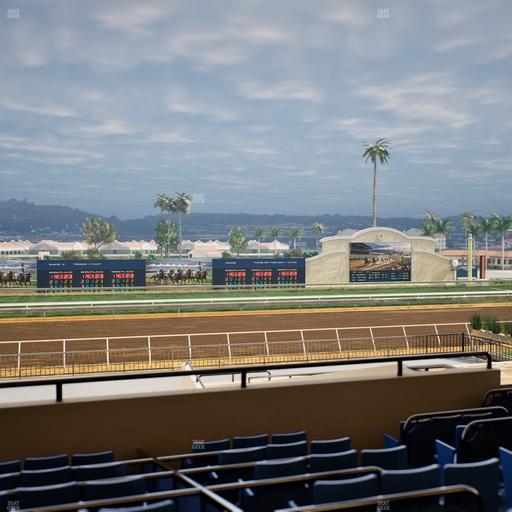 Del Mar Thoroughbred Club - Section Stretch Run Box 27 D Lvl 2 Seat View