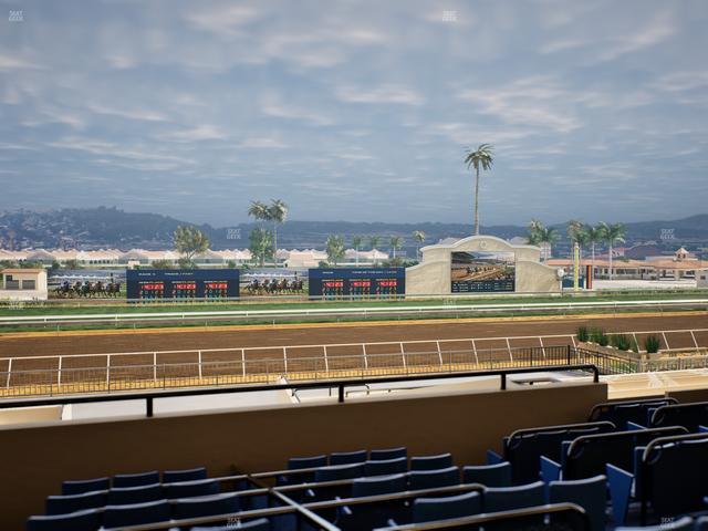 Del Mar Thoroughbred Club - Section Stretch Run Box 27 D Lvl 2 Seat View