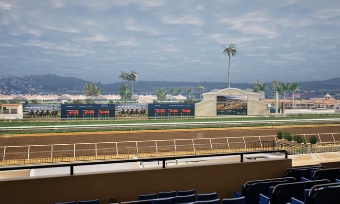 Del Mar Thoroughbred Club - Section Stretch Run Box 27 D Lvl 2 Seat View