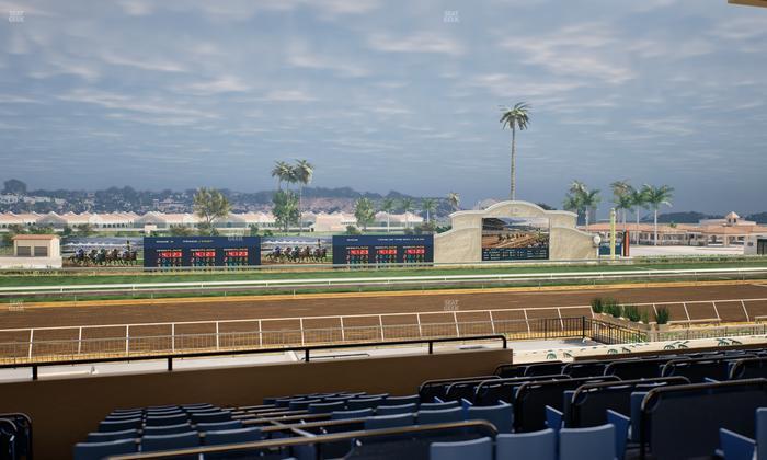 Del Mar Thoroughbred Club - Section Stretch Run Box 27 E Lvl 3 Seat View