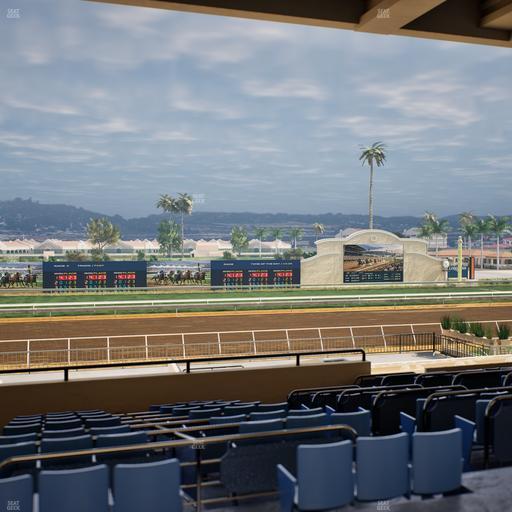 Del Mar Thoroughbred Club - Section Stretch Run Box 27 E Lvl 3 Seat View