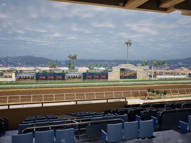 Del Mar Thoroughbred Club - Section Stretch Run Box 27 E Lvl 3 Seat View