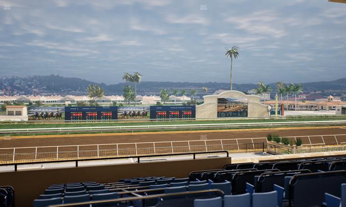Del Mar Thoroughbred Club - Section Stretch Run Box 27 E Lvl 3 Seat View