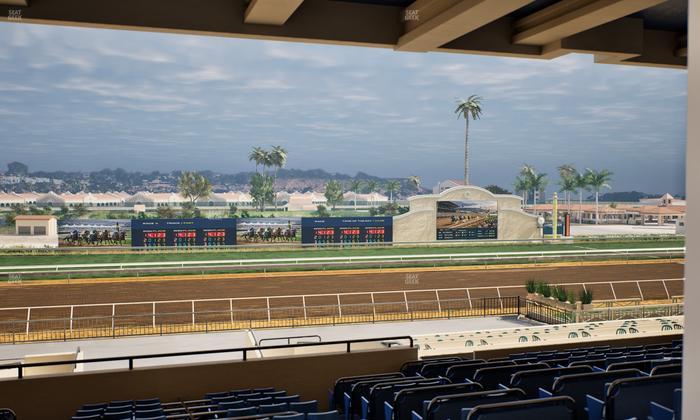 Del Mar Thoroughbred Club - Section Stretch Run Box 27 G Lvl 3 Seat View